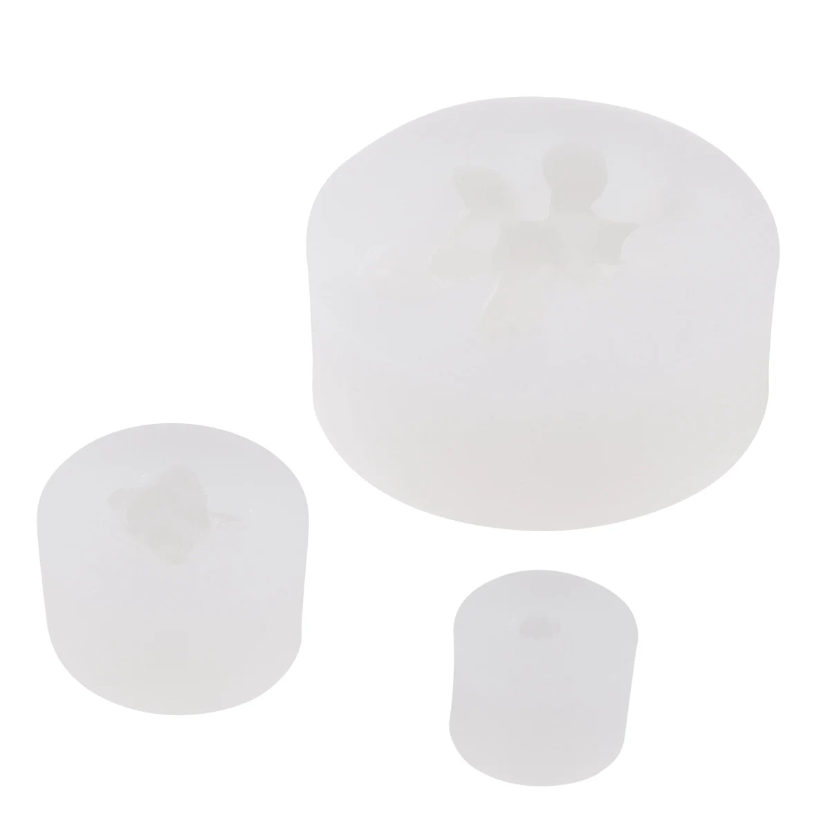 

3 pcs Silicone Mold Succulent Shape Durable Heat Resistant Chocolate Cake Diy Baking Tool Mousse Fondant Demold Easy Light