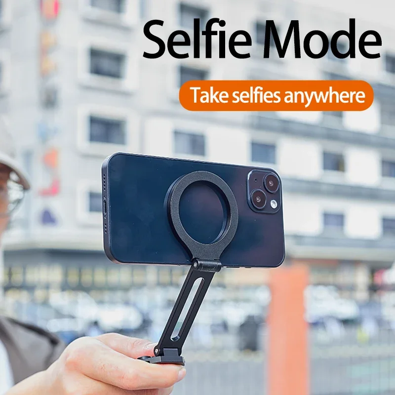 حامل هاتف مغناطيسي قابل للطي سطح المكتب كسول ترايبود حامل هاتف محمول ل Magsafe آيفون 16 15 14 13 12 برو ماكس حامل الهاتف الذكي