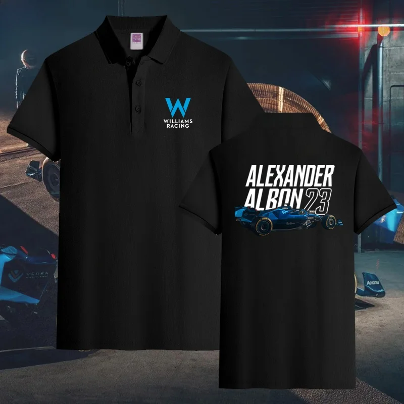 

Футболка Williams F1 Racing Albon, повседневная, летняя, из хлопка