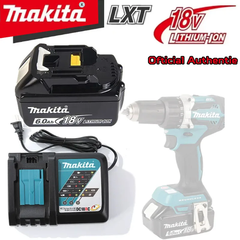 

Makita Original 18V 6.0Ah, replaceable LED lithium-ion battery LXT BL1860B BL1860, rechargeable power tool battery