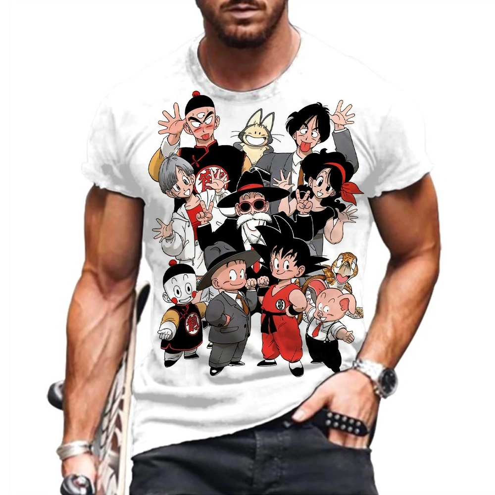 T-shirt męski Vegeta Goku Dragon Ball Z Y2k nowy 2023 modne topy odzież z krótkim rękawem t-shirty 100-5XL Streetwear ponadgabarytowe