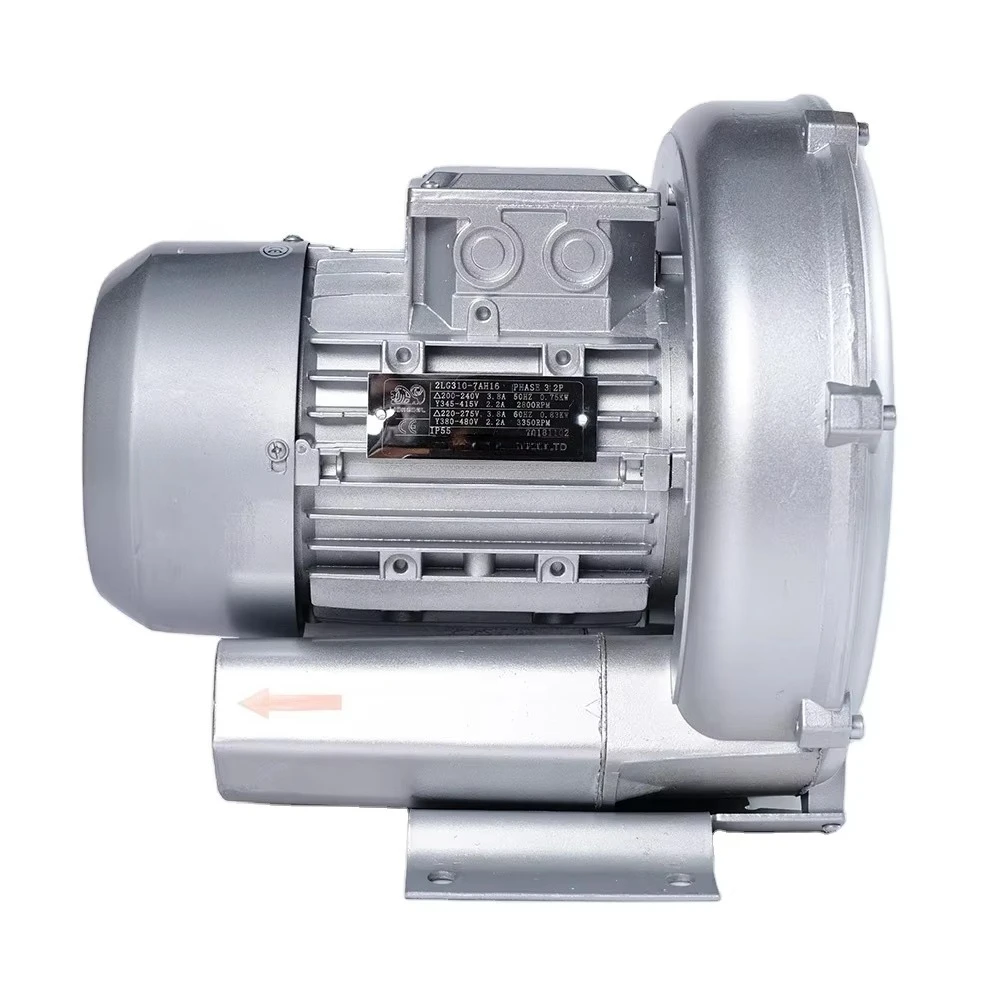 1 л.с. 0,7 кВт 3-фазные воздуходувки высокого давления для аквакультуры
