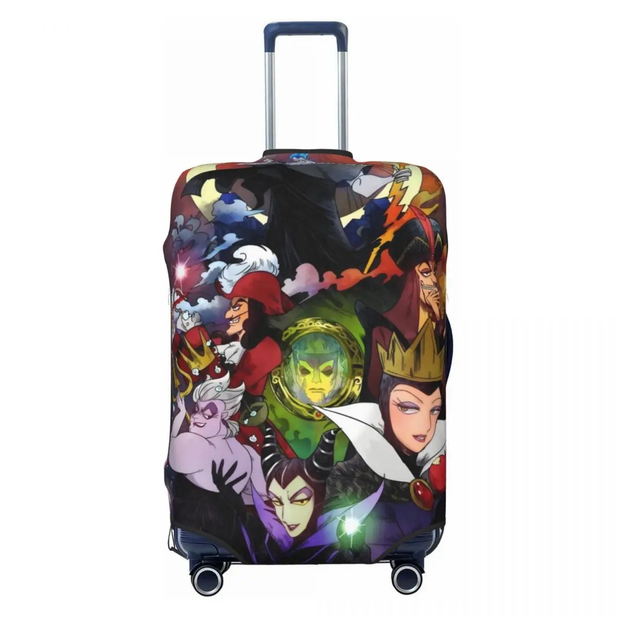 

Custom Villains Women Suitcase Cover Elastic Malicious Queen Fashion Cartoon Travel Luggage Covers for 18-32 inch