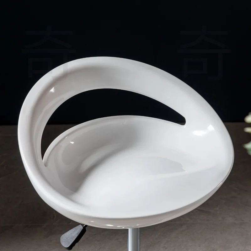 Huishoudelijke Lift Roterende Plastic Computer Stoel Eenvoudige Ijzeren Rugleuning, Stoel Ronde Verstelbare Kruk Aj05