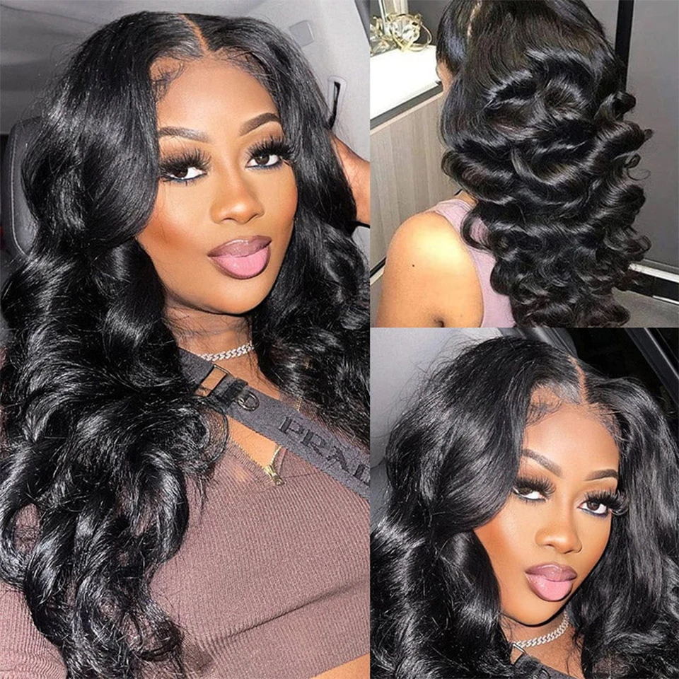 Brazilian Loose Wave Bundles With Frontal Closure 100% Virgin Human Hair Weave 3 Bundles With Closure 12A Human Hair Extension