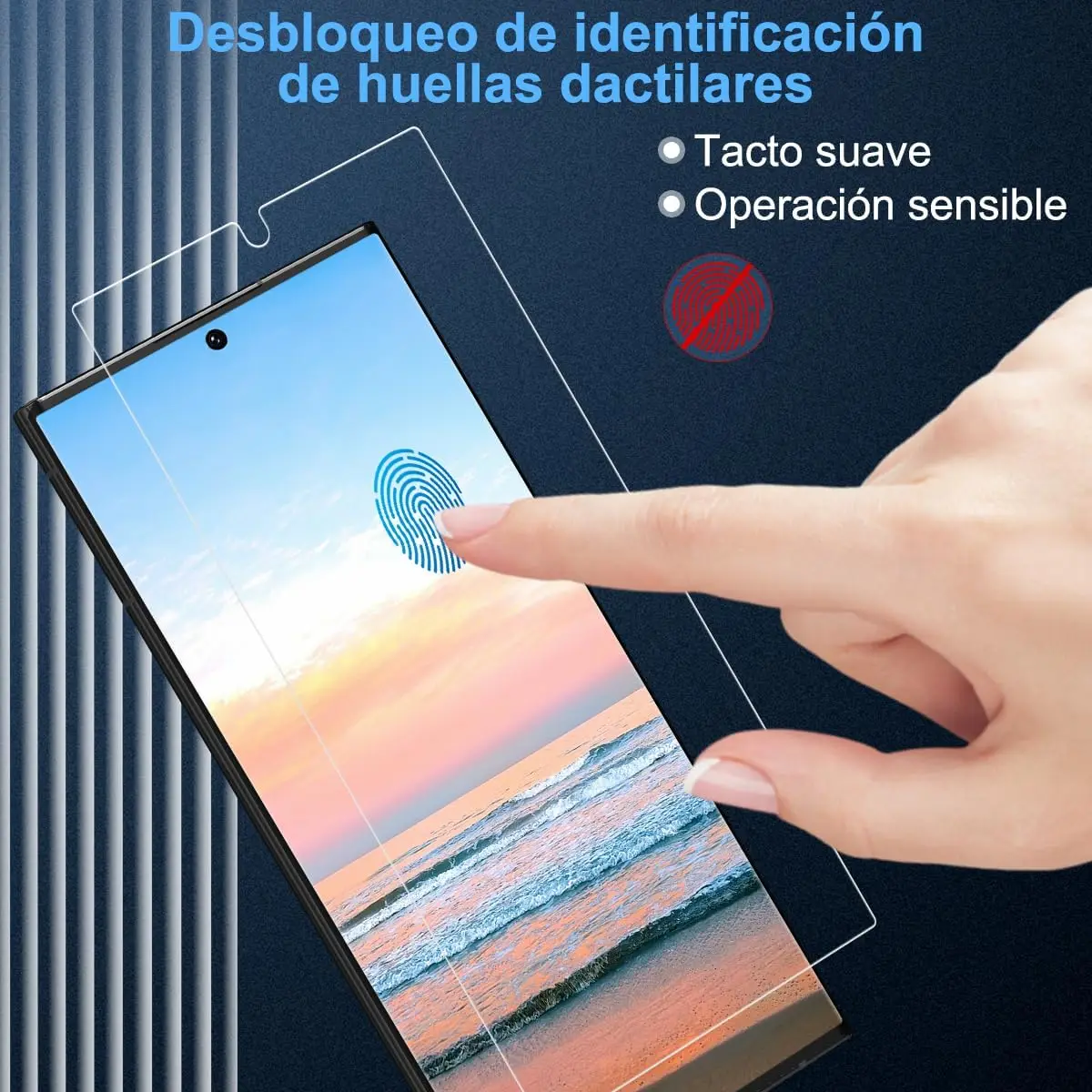 2/4 قطعة HD رقيقة جدا بصمة فتح الزجاج المقسى لفيلم سامسونج جالاكسي S24 الترا 5G #6