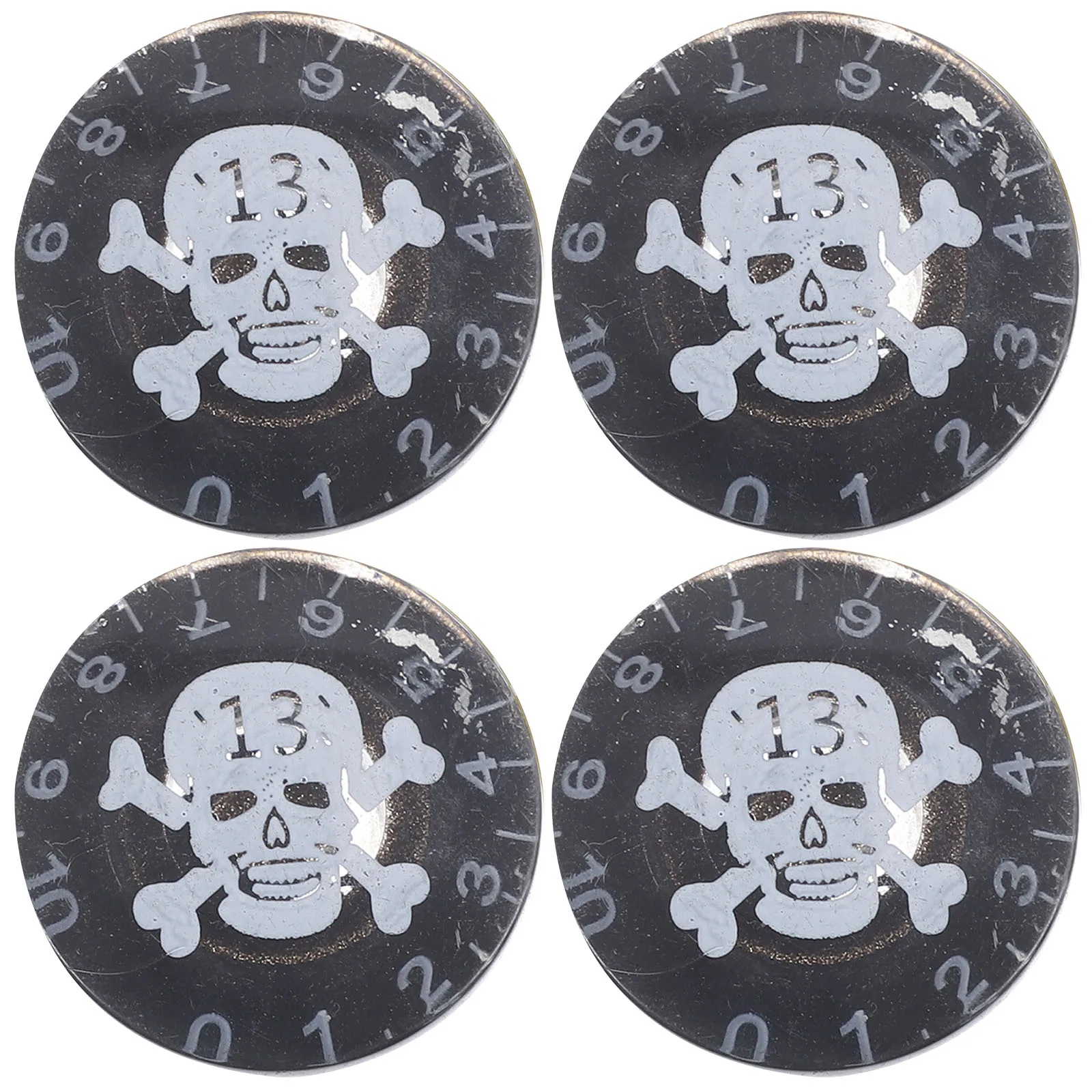 

4 Pcs Skull Knob Electric Guitar Knobs Potentiometer Caps Control for Acrylic Volume