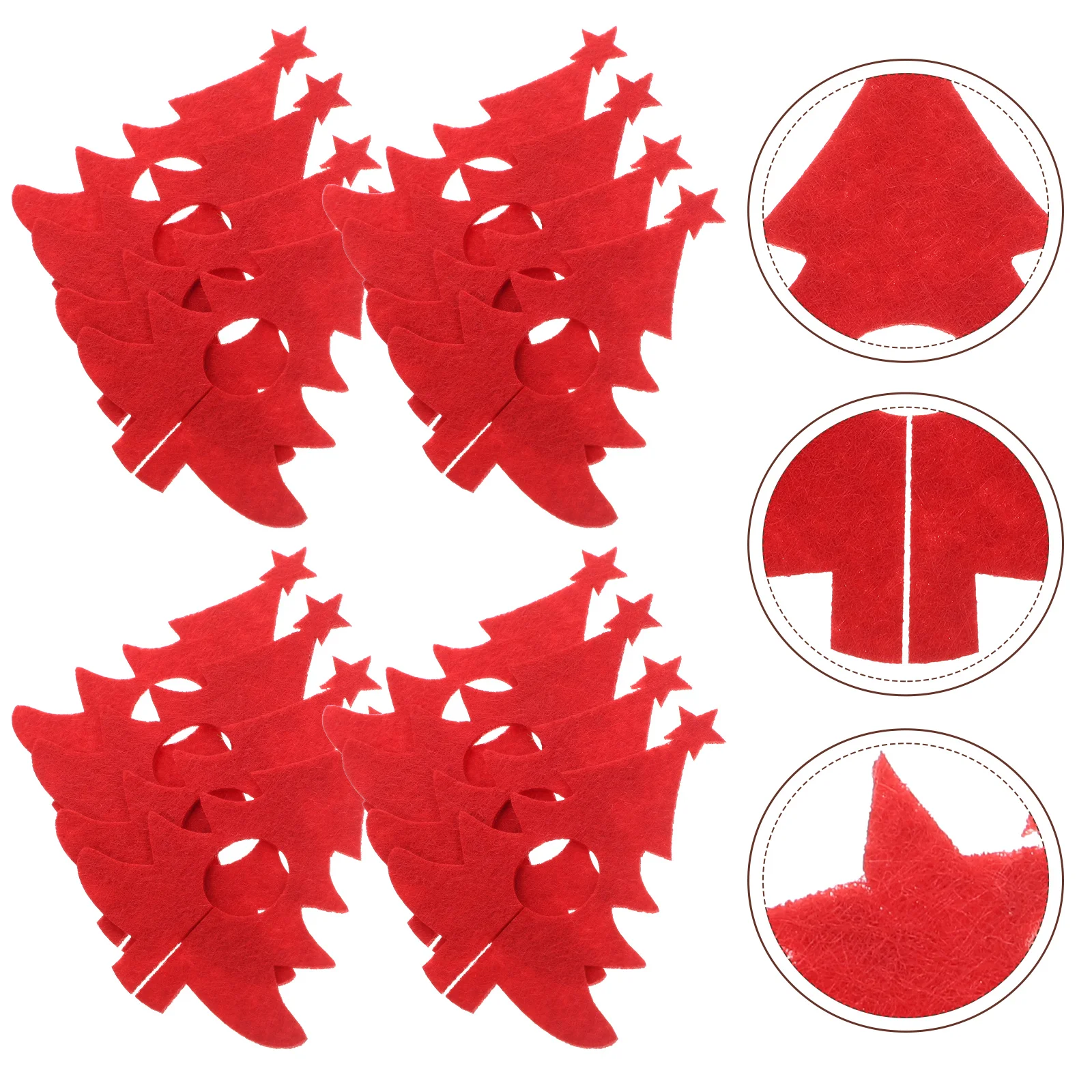 

12 Pcs Cloth Drink Labels Glass Markers Christmas Glass Markers Set Decorations Party Cocktail Reusable Bar Tools