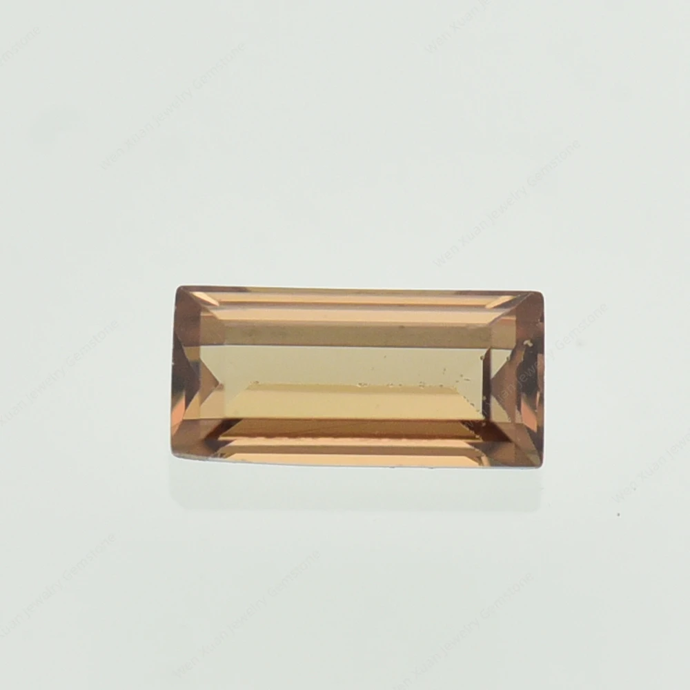 Baguette Rectangle Shape Cut Brown CZ Stone Size 2x4~3x6mm 5A Synthetic Gems Loose Cubic Zirconia For Jewelry Size Wholesale