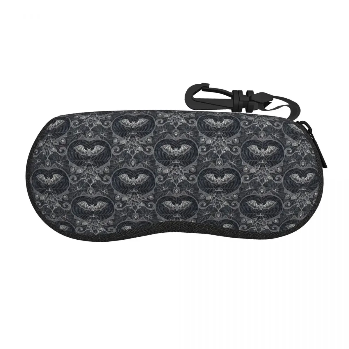 Custom Gothic Halloween Lace Bats Shell Eyeglasses Case Men Women Cute Glasses  Sunglasses Box Pouch