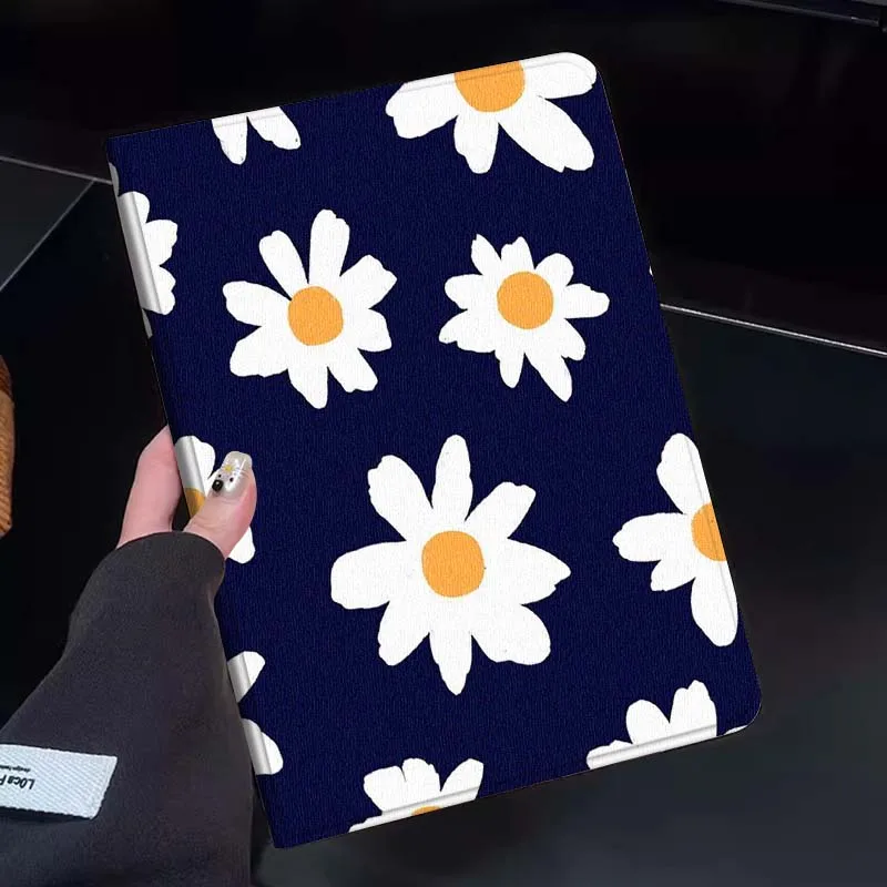 

Colorful Beautiful Flowers Tablet Case For Huawei Honor MatePad MediaPad Air 5 6 7 11 V6 V7 V8 V9 X9 X8 T10 T10s C5e T5 Gift