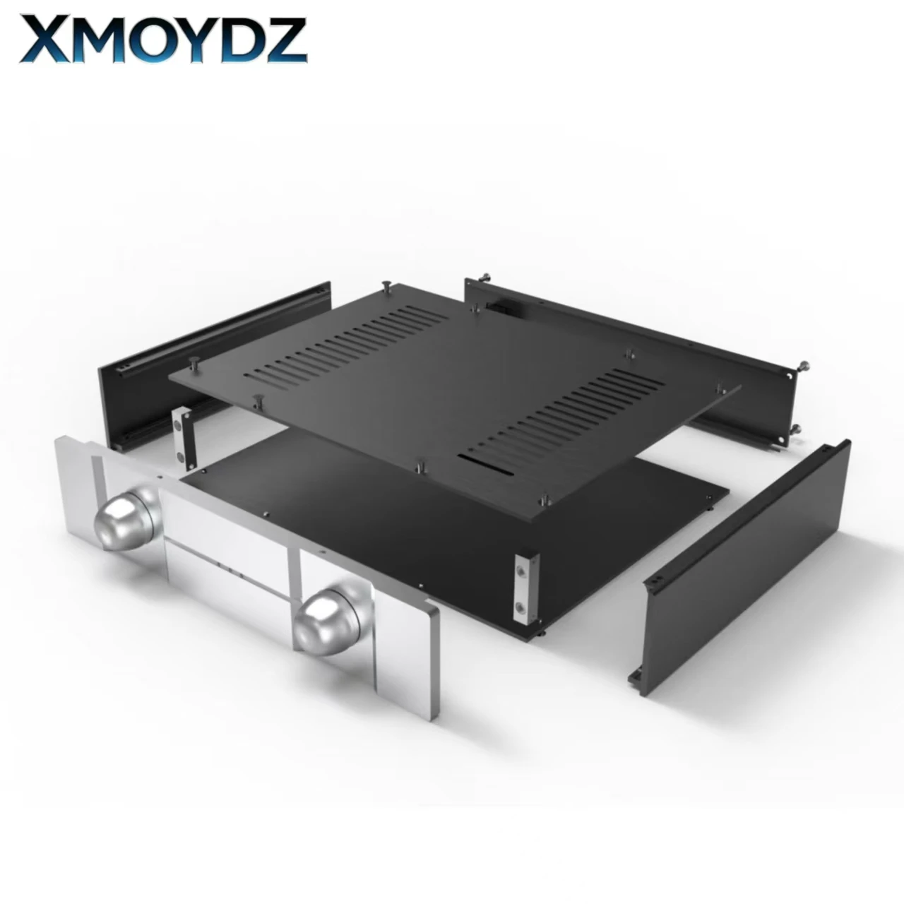320*70*248mm All Aluminum HiFi Amplifier Chassis Integrated Preamplifier Power Amp Headphone DAC Decoder DIY Enclosure Case Box