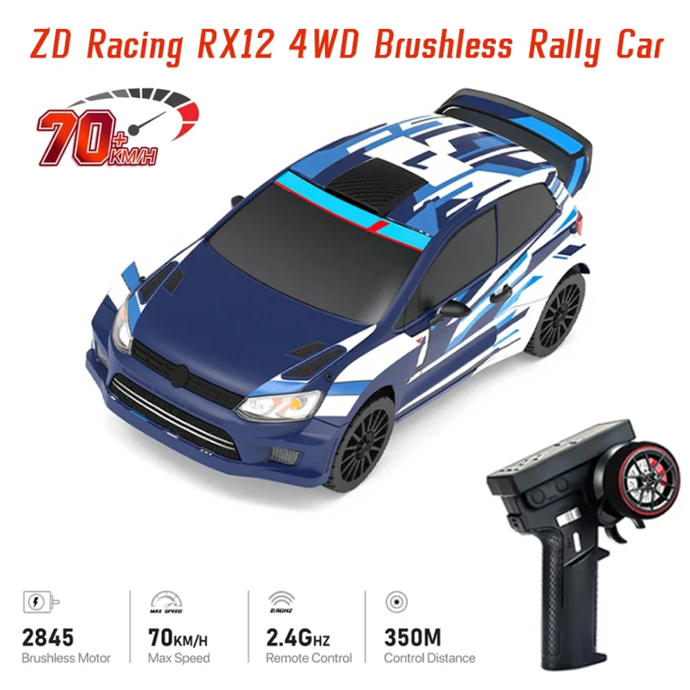 

1/12 RX12 Гоночный радиоуправляемый автомобиль 70 км/ч Высокоскоростной автомобиль 4WD 3S 2200 мАч 6 каналов 350 м с аккумулятором Раллийный автомобиль Бесщеточная модель гусеничного автомобиля