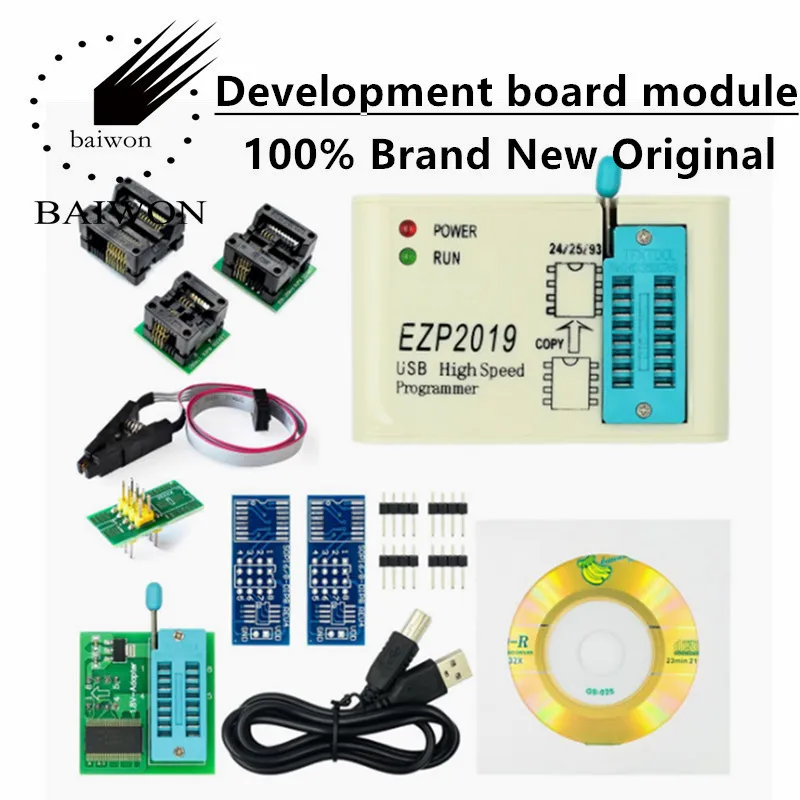 EZP2019 USB โปรแกรมเมอร์ความเร็วสูง24/25/93 EZP2010 2013 EZP20 SOP8 SOP16การเผาไหม้ในบล็อก