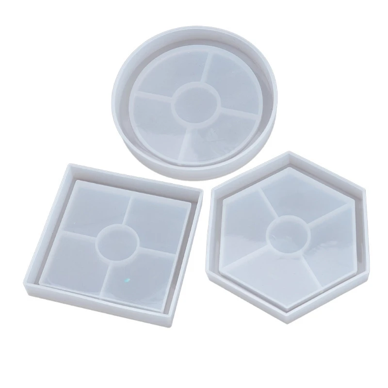 

Silicone Jewelry Tray Epoxy Resin Casting Mould Glass Teapot Mat Tray Mold Jewelry Making Mold for Home Decorations