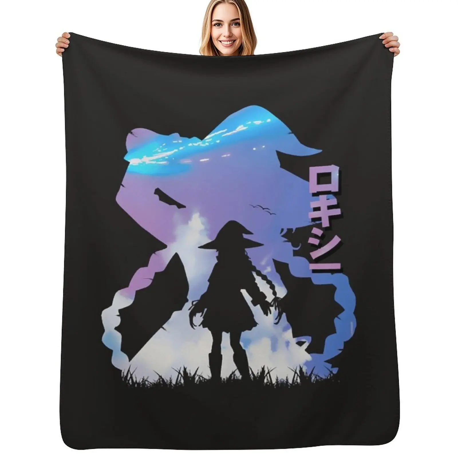Roxy Horizon Throw Blanket Lightweight Cozy Blanket for Bed Sofa
