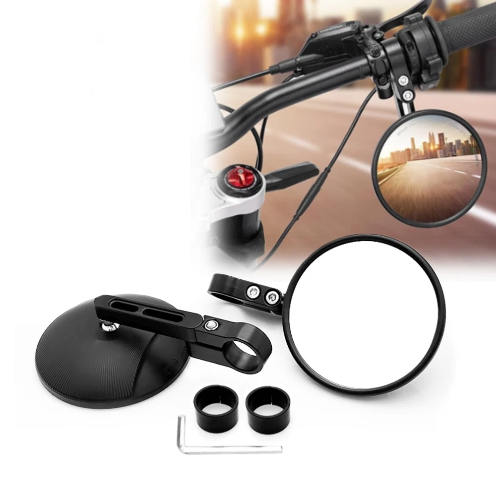 Motorcycle Adjustable Bicycle Rearview Mirror Handlebar 22-24 Universal Rearview Mirror