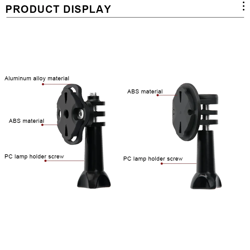 حامل كاميرا الدراجة للكاميرا الرياضية، حامل الكمبيوتر للدراجة، محول حامل الذكور للغارمين، حامل ضوء الكاميرا لركوب الدراجات