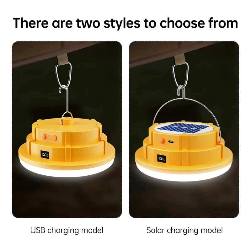 Outdoor Solar lade Garten Camping Lichter LED licht Form Multifunktionale Intelligente display Wasserdicht Langlebig Mit haken