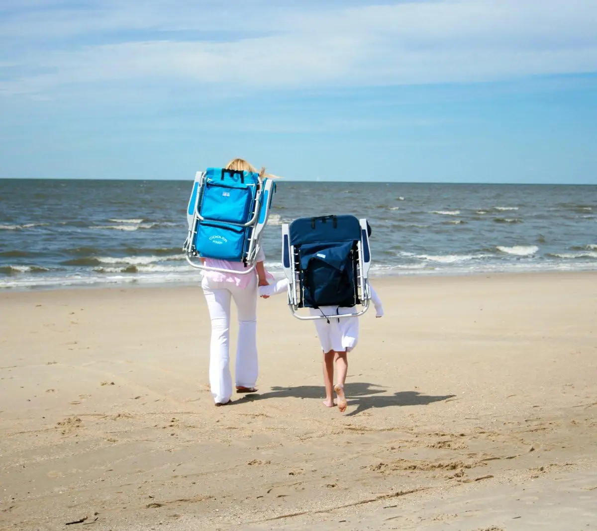 Uitrusting Strandveters Opklapbare Strandstoel, Marine, 44.7 "X 25.5" X 26.5"