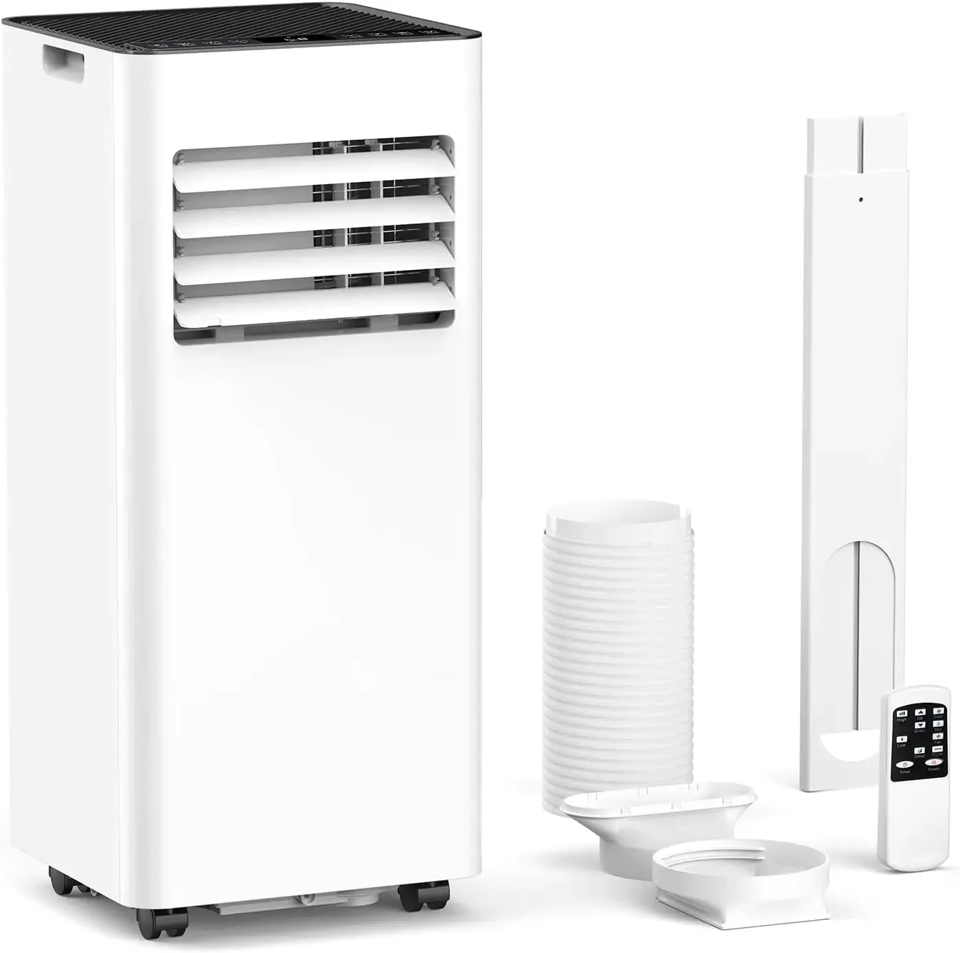 BTU Portable Air Conditioners Cool Up to 350 Sq.Ft, 4 Modes Portable AC with Remote Control/Large LED Display/24Hrs