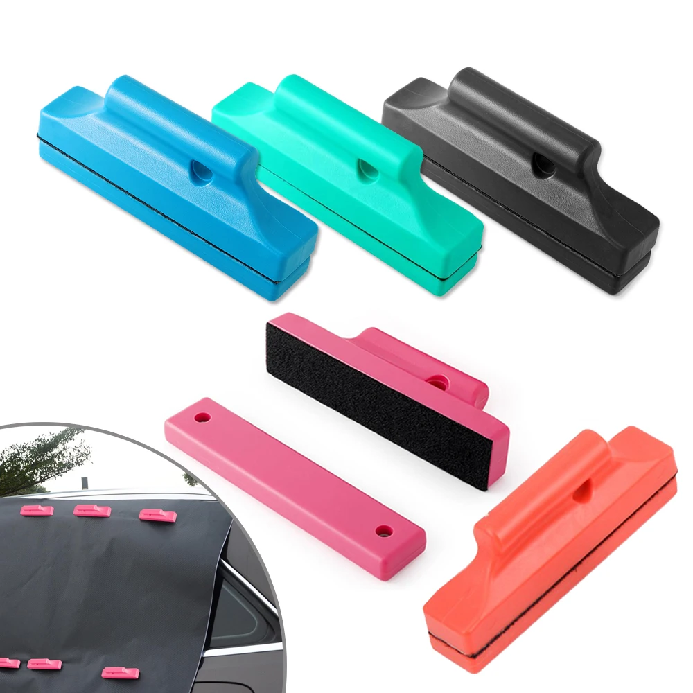 FOSHIO 4pcs/Pack Car Wrap Magnet Gripper Holder Craft Vinyl Film Decals No-Scratch Fixer Sign Making Tools With Fabric Felt Base