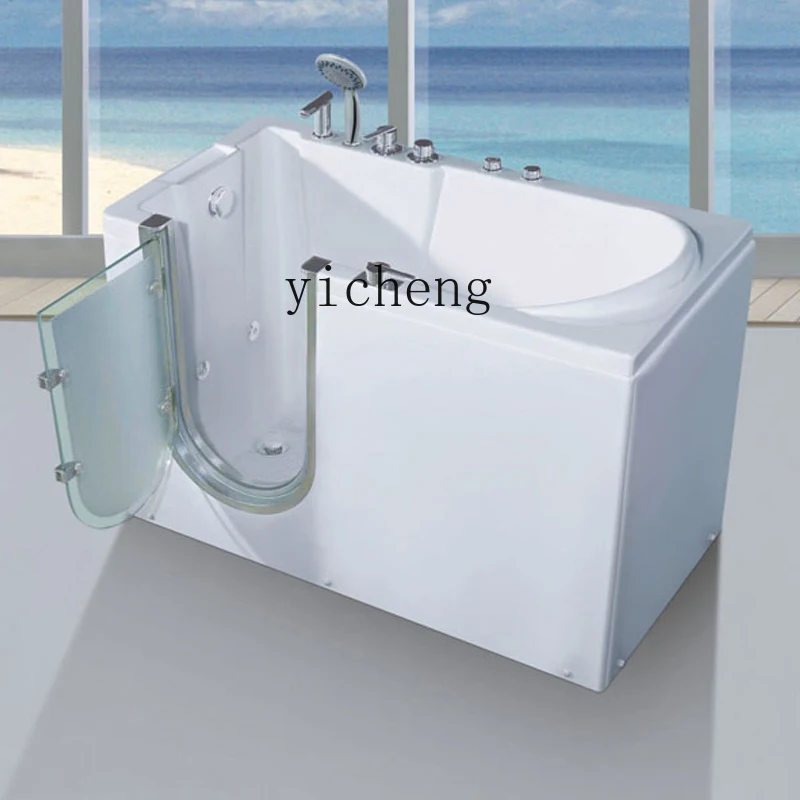 

TQH Elderly Cylinder Barrier-Free Side Door Walk-in Home Sitting Acrylic Jacuzzi