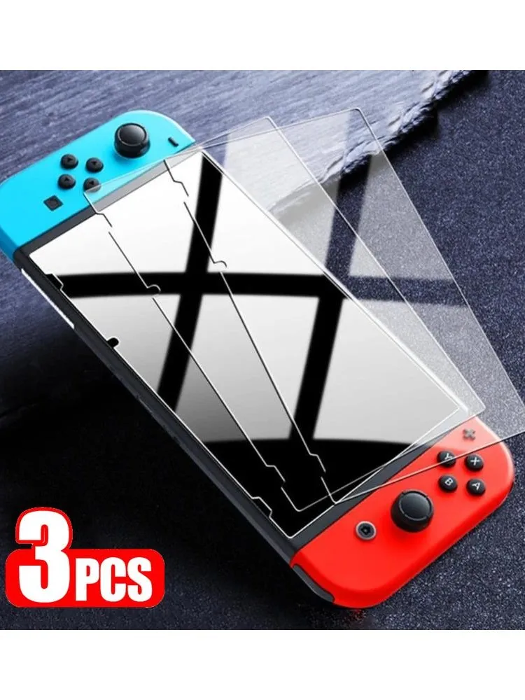 1/2/3 pièces verre trempé pour commutateur OLED Lite Film de protection plein écran accessoires pour commutateur OLED commutateur Lite verre de protection