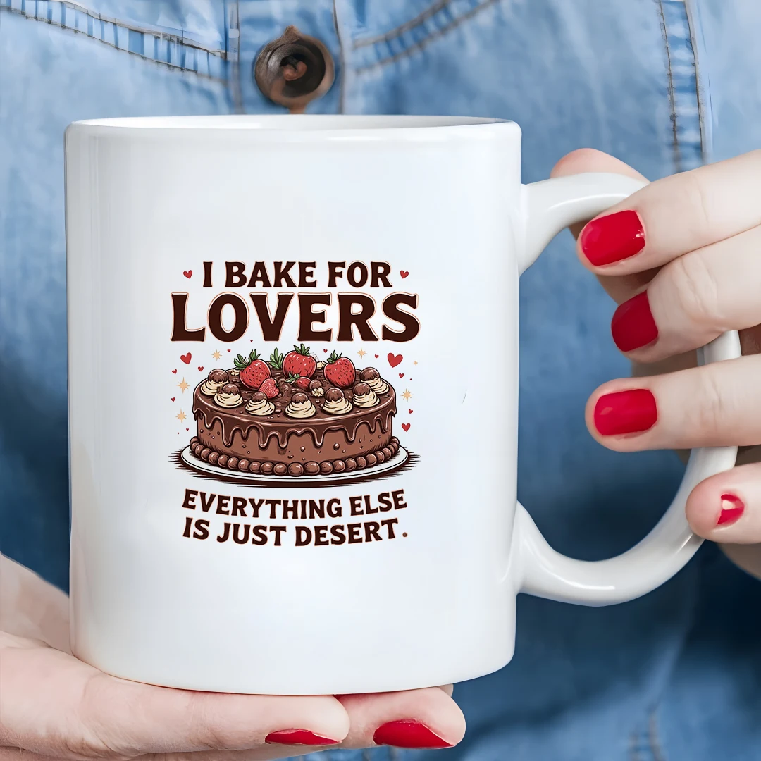 

11oz Ceramic Mug - Chocolate Strawberry Cake Theme Kids Office Home Cup Christmas Couples Gift