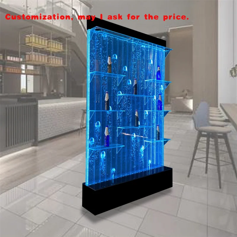 

на заказ.Перегородка для комнаты, акриловая настенная полка, винный шкаф, гостиная