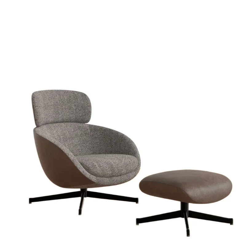 

FRP lazy rotating armchair model room reception leisure chair