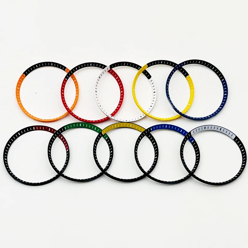 30.5mm SKX007 Chapter Ring fit For Seiko SKX007 SRPD NH35 Watch Case Multiple Colour Inner Ring Men diving Watch Parts Gifts