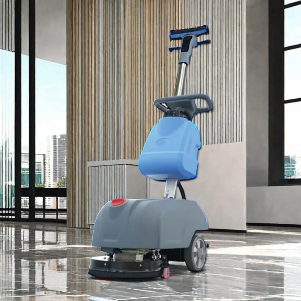 New Condition Electric Floor Cleaning Machine Hand Push Walk-Behind Scrubber