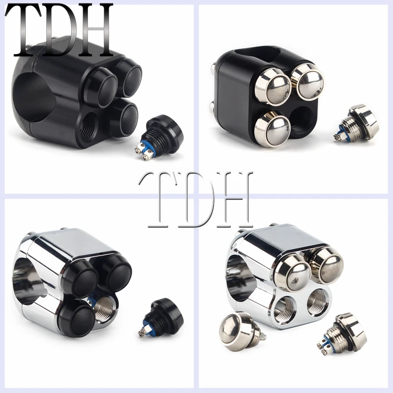 Motorrad-Momentschalter, Lenker, verstellbare Halterungsschalter, EIN-AUS, 2 und 3 Tasten, Scheinwerferhorn, Start-Kill-Schalter, 1 Zoll, 22–25 mm – Detail 4