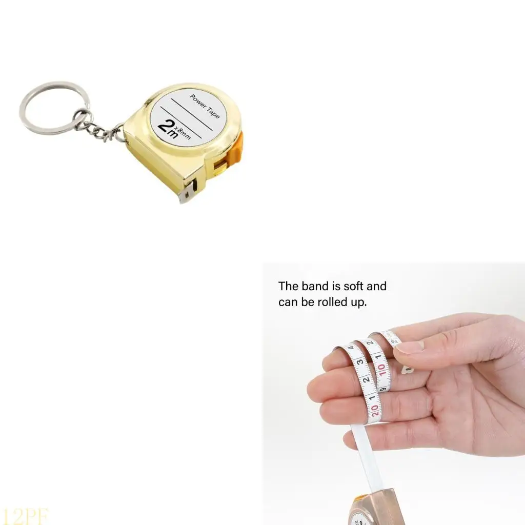 12PF Small Pocket Size Retractable Tape Measure With Clear Scale Marking For Home And Outdoor