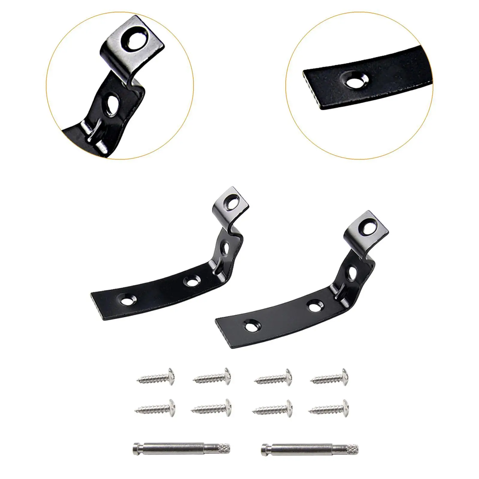 Glove Box Hinge Repair Kit Steel Spare Parts for Audi A4 B6 B7 8E2857131 Interior Door Lid Easy Install Durable Accessory