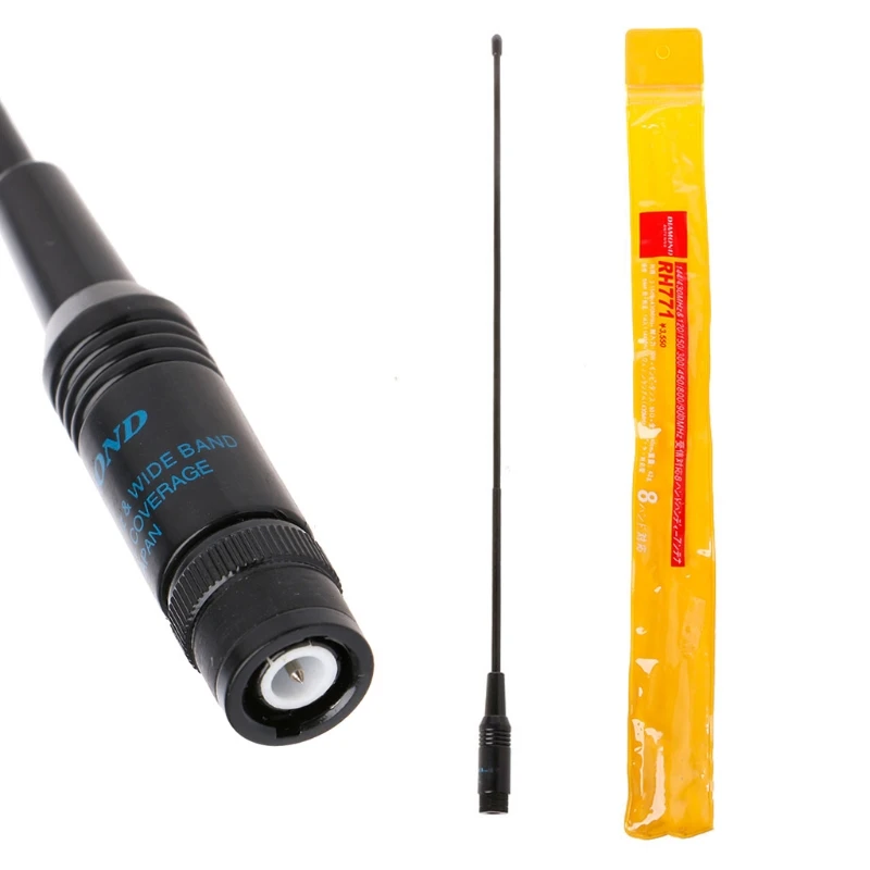 RH-771 듀얼 밴드 VHF UHF BNC 토키, TH-28A TK100 C150 용 휴대용 라디오 안테나