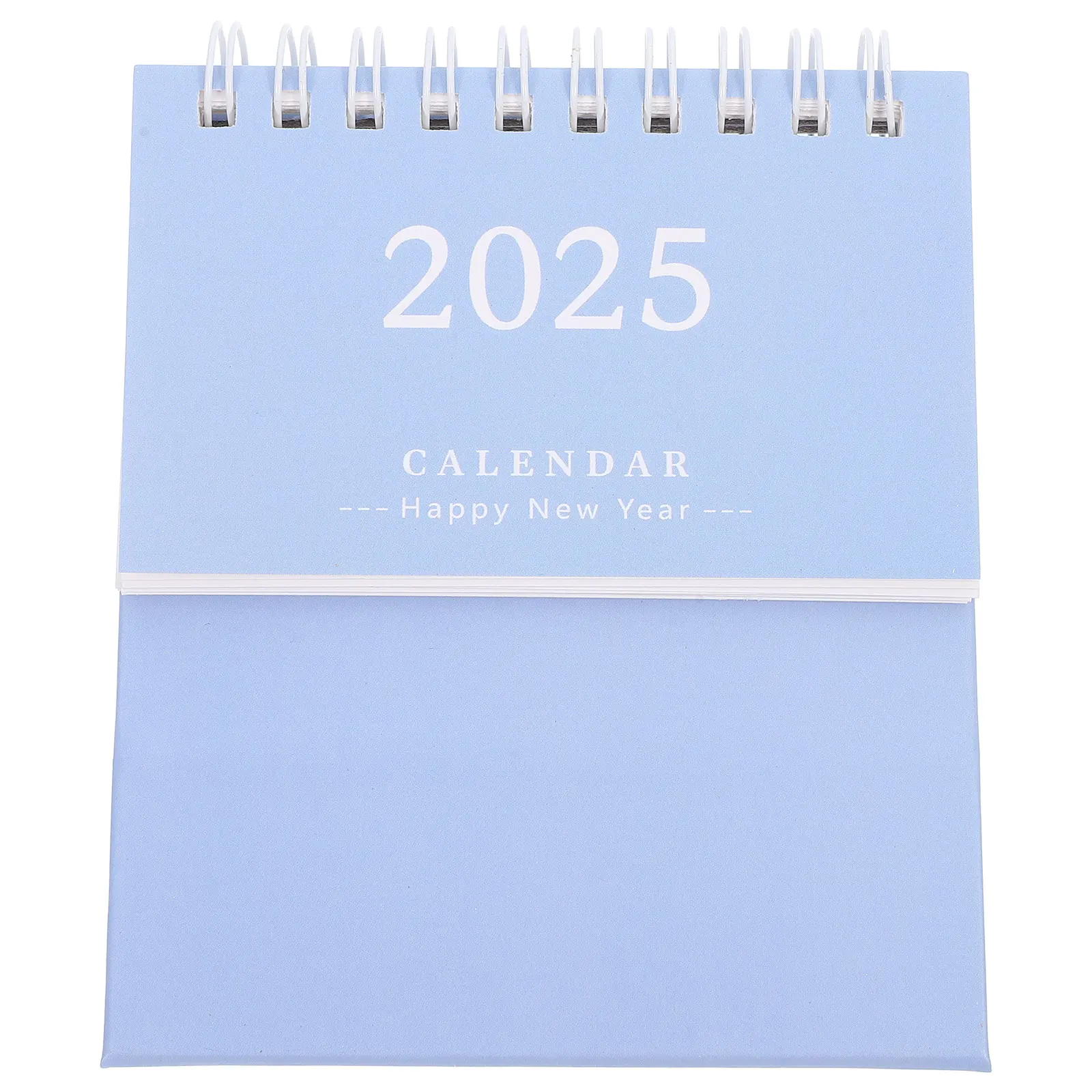 

Mini Desktop Calendar 2025 Small Standing Schedule Sky Blue Note Tiny Daily Use Office Supplies Household Monthly Calendars