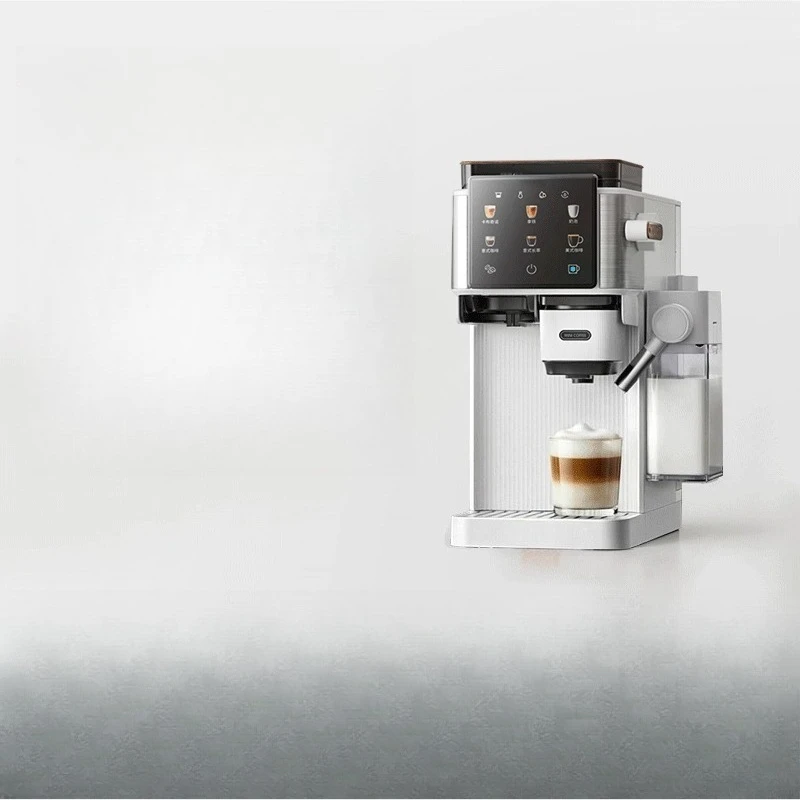 Square coffee machine Italian semi-automatic household small automatic milk foam grinding machine