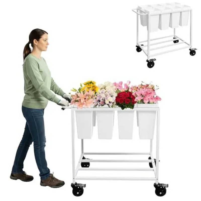 Float movable with wheels Living room floor-to-ceiling flower rack Shelf