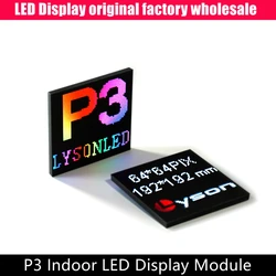 Indoor SMD P3 RGB LED Matrix Screen Module 64x64 Pixels High Resolution 1/32 Scan Sign Board Wholesale