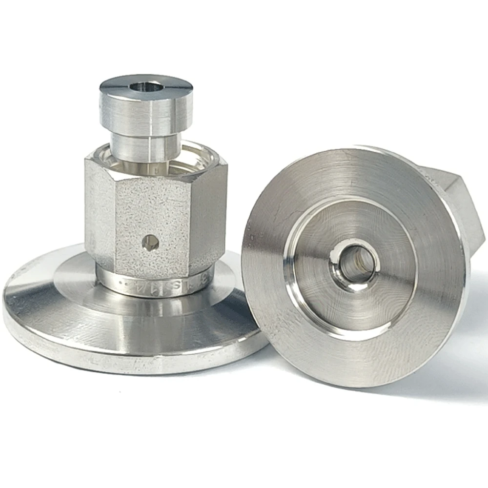 Kf/nw10/16/25/40/50 Vakuum flansch auf 1/4 "1/2" vco Stecker buchse sus316l Edelstahl rohr verschraubung verbinder kupplung – Detail 1