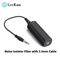 LccKaa Speaker Line 3.5mm Aux Audio Noise Filter Ground Loop Noise Isolator Eliminate for Car Stereo Audio System Home Stereo