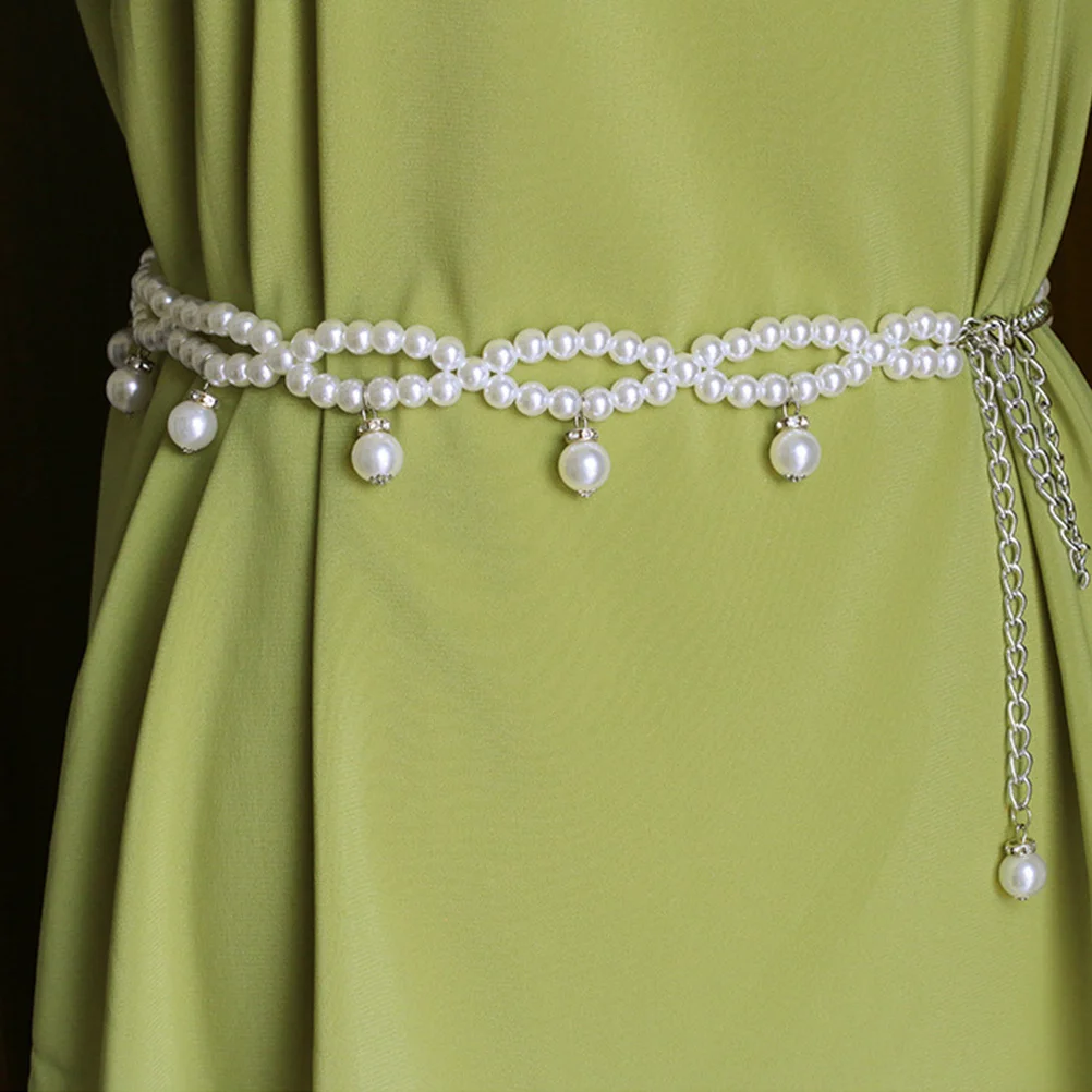 

1Pcs Pearl Waist Decoration Belt Dress Chain Women Waist Accessory for Wedding Party Date Anniversary Holiday Fashion