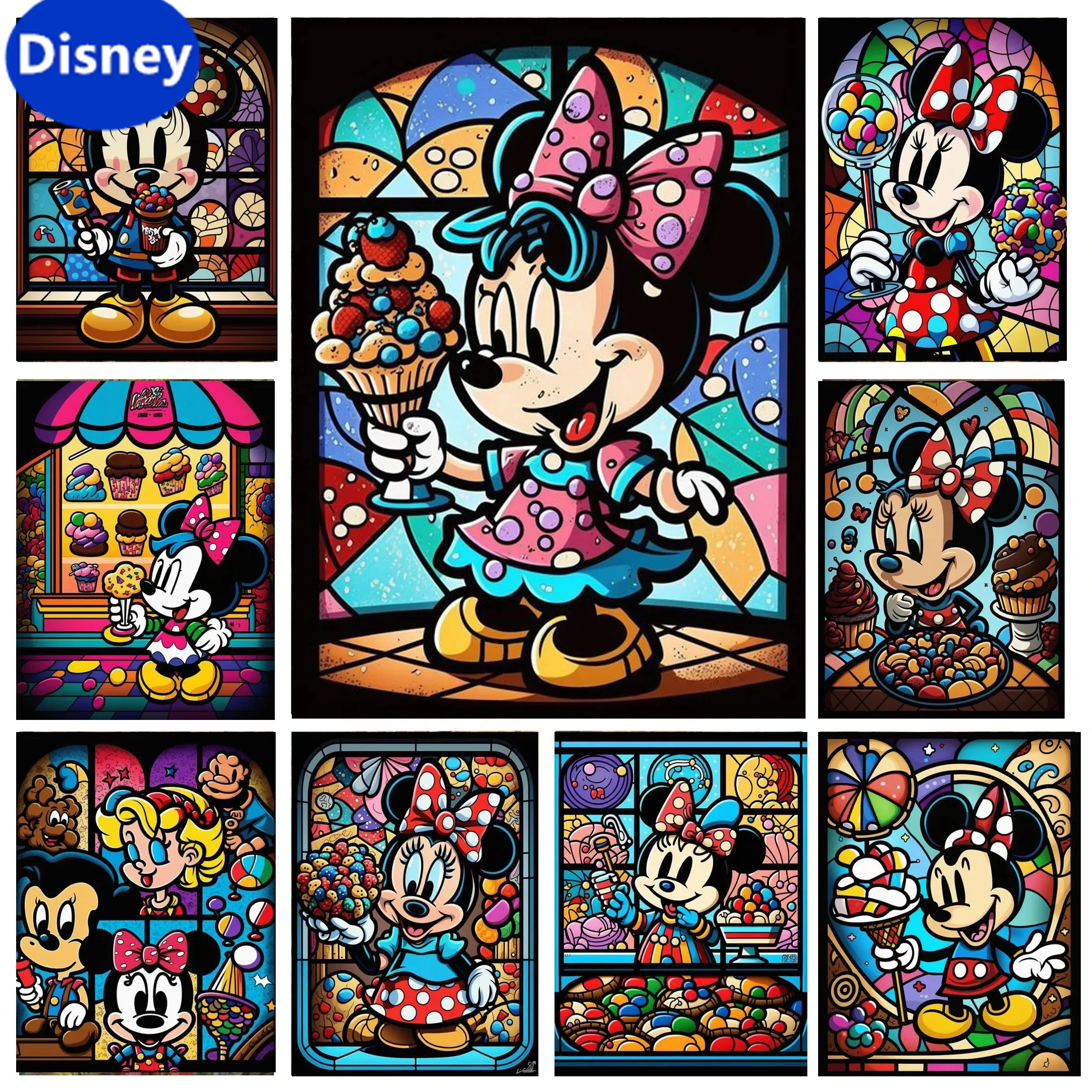 Mickey Mouse, Minnie Disney Ice Cream, 1000 Pieces Puzzle Puzzle for Children, Brainstorming Puzzle Game, Gift of Choice