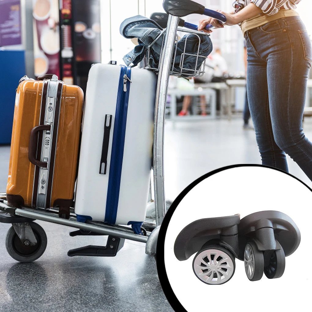 2 Pieces Luggage Wheels Tote Handbag Suitcase Swivel Casters Spare