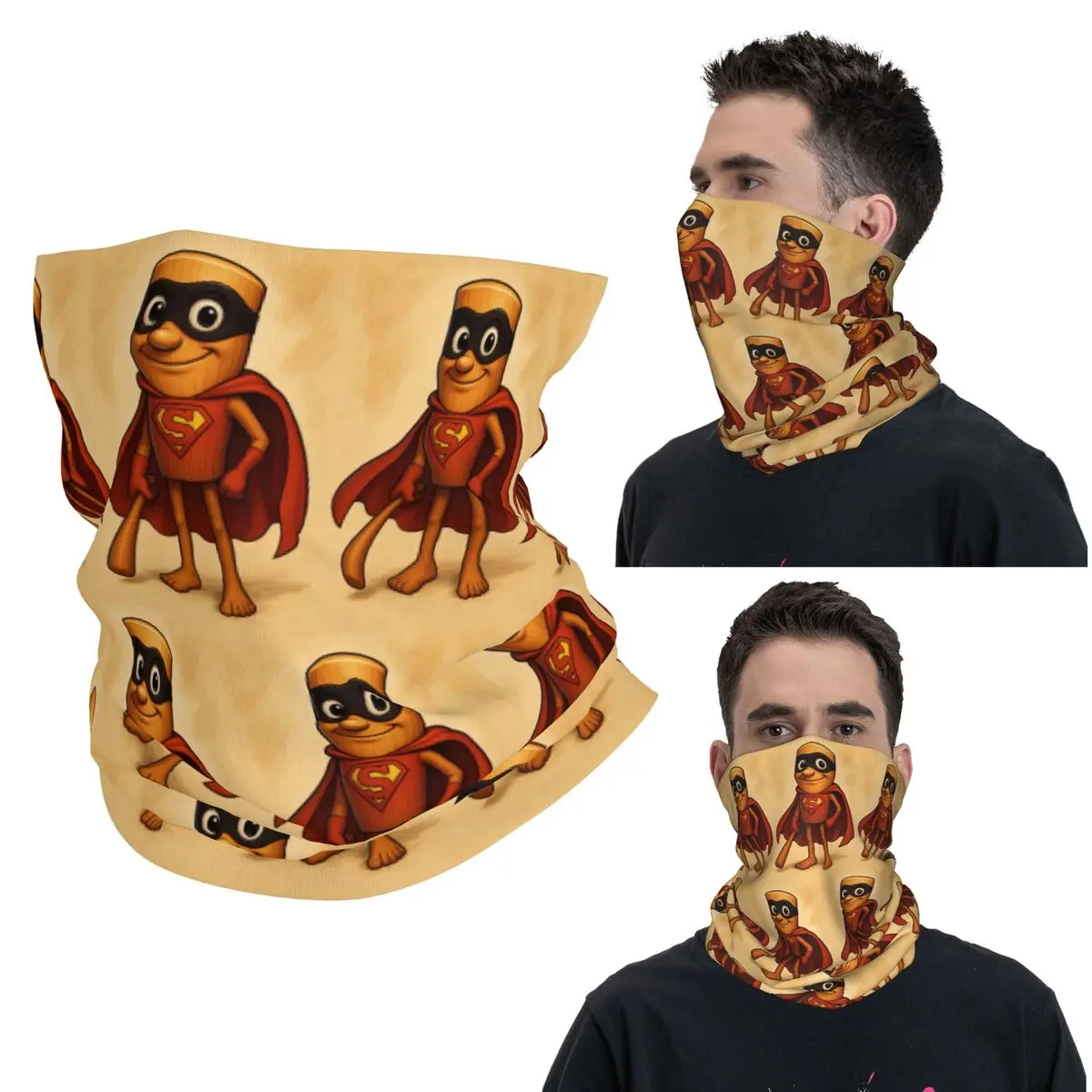 

Tung Tung Tung Sahur Bombardinocrocodilo Tralalelo Tralala Bandana Neck Gaiter Printed Wrap Scarf Warm Balaclava Outdoor Sports