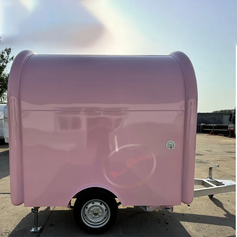 

Food Trailer Kitchen Equipments BBQ Concession Trailer Commercial Service Window Food Truck