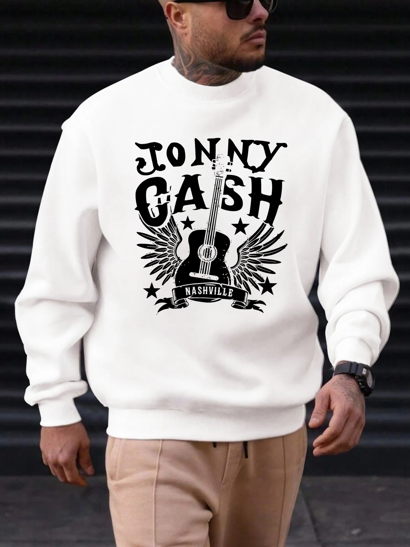 

2025 New Sweatshirt For Men's JONNY GASH Pattern Printing Cotton Round Neck Fashion Casual High Quality Daily Top Clothing