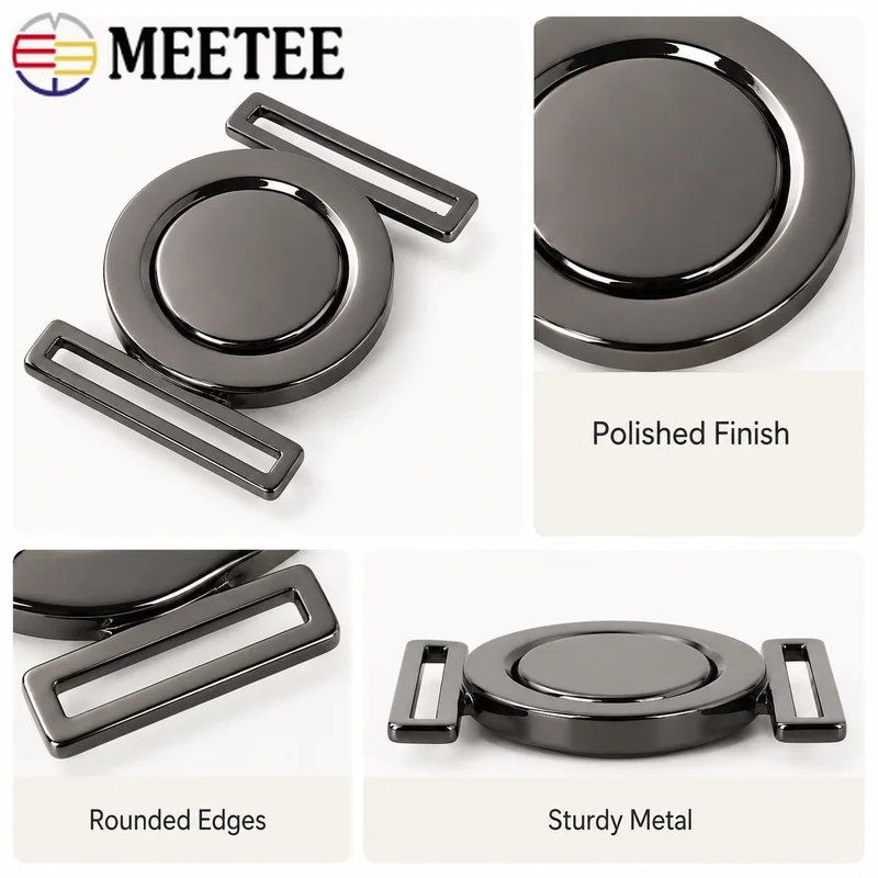 2/10Pcs 50mm Metal Belt Buckle Waist Closure Clasp Strap Replacement Buckles Apparel Fastener DIY Craft Hardware Accessories Kit